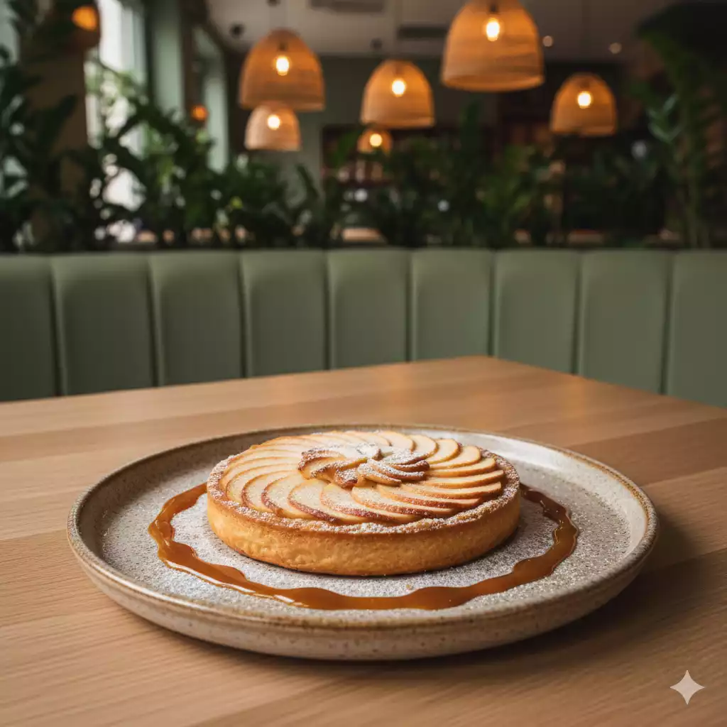 Tarte fine aux pommes et caramel au beurre salé