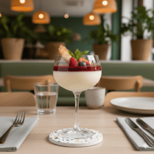 Panna cotta fruits rouge